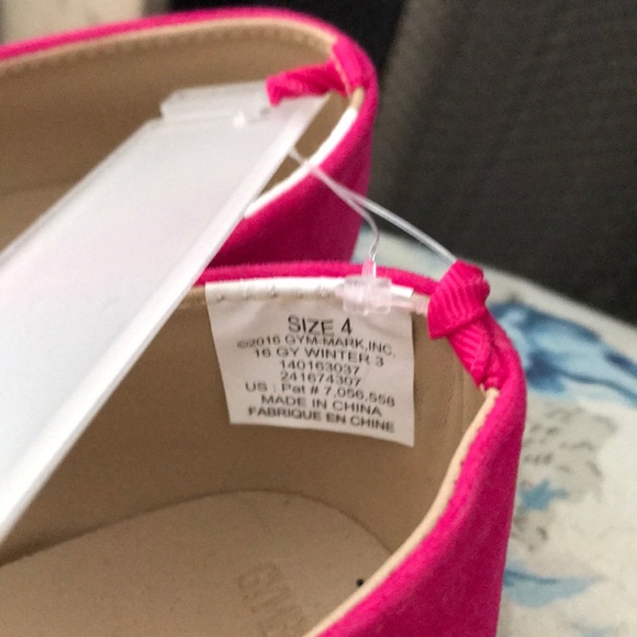 Gymboree dark pink jeweled shoes dressy fuchsia - Picture 4 of 5